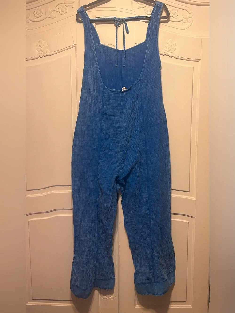 Zenana Outfitters Blue Sleeveless Wide-Leg Jumpsuit - Picture 2 of 4